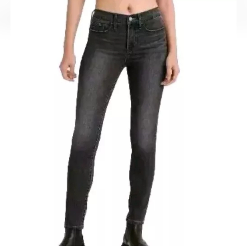Levi's 311 Jeans Woman Sz 10 /30 Shaping Skinny Slimming Black Stretch Denim New
